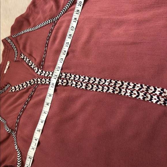 Tularosa Wyatt tunic blouse rose size XL - Picture 6 of 7
